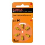 Kodak One-Off zinc-Air Battery P10, 6-Pack - (KOD-P10BL6)