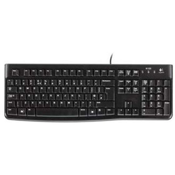 Logitech K120 Keyboard Wire (USB) CZ/SK, Black - (920-002485)