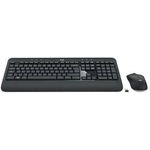 Logitech MK540 Keyboard Set Wireless CZ/SK, Black With Wireless Optical mouse, AA, multimedia, Nano Receiver With Unifyin - (920-008688)
