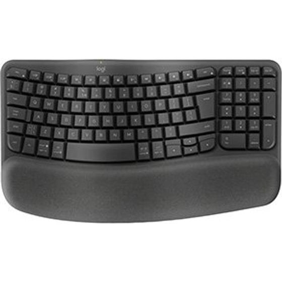 Logitech Wave Keys Keyoboard Wireless CZ/SK, Grey Ergonomic - (920-012307)