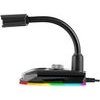 Marvo , Game microphone, Volume control, black, Rainbow backlight, Phone Holder - (MIC-05)