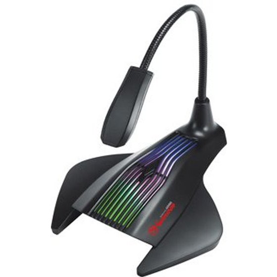 Marvo , Game microphone, Without Volume control, black, Rgb Backlight - (MIC-01)