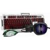 Marvo CM303 Keyboard Set Wire (USB) CZ/SK, Silver With Gaming Mouse And headphones, game, Membrane Type Translucent - (CM303 CZ)