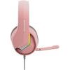 Marvo Tactic 40 Headphones With microphone, wire, pink, 2.0, backlighted, Usb - (H8618 PK)