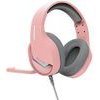 Marvo Tactic 40 Headphones With microphone, wire, pink, 2.0, backlighted, Usb - (H8618 PK)