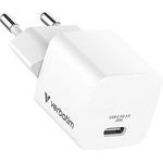 Verbatim , Mini Gan Charger 1 x USB-C, white, 20 W, For Indoor Use Only - (32395)