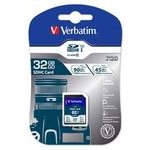 Verbatim Memory Card Secure Digital Card Pro U3, 32GB, SDHC, UHS-I U3 (Class 10), V30 - (47021)
