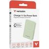 Verbatim Power Bank With Wireless Charging 5V, Phone charching, 10000mAh, Magnetic Attachement, Green - (32228)