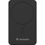 Verbatim Power Bank With Wireless Charging 5V, Phone charching, 5000mAh, Magnetic Attachement, Black - (32225)