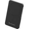 Verbatim Power Bank With Wireless Charging 5V, Phone charching, 5000mAh, Magnetic Attachement, Black - (32225)