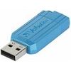 Verbatim Usb Flash disk, Usb 2.0, 128GB, Store,N,Go PinStripe, blue, For Data Archiving - (49461)