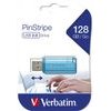 Verbatim Usb Flash disk, Usb 2.0, 128GB, Store,N,Go PinStripe, blue, For Data Archiving - (49461)