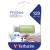Verbatim Usb Flash disk, Usb 2.0, 128GB, Store,N,Go PinStripe, green, For Data Archiving - (49462)