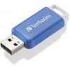 Verbatim Usb Flash disk, Usb 2.0, 64GB, DataBar, blue, For Data Archiving - (49455)