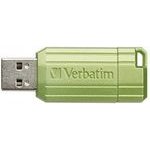 Verbatim Usb Flash disk, Usb 2.0, 64GB, Store,N,Go PinStripe, green, For Data Archiving - (49964)