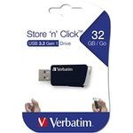 Verbatim Usb Flash disk, Usb 3.0, 32GB, Store N Click, black, Usb A, With Telescopic Connector - (49307)