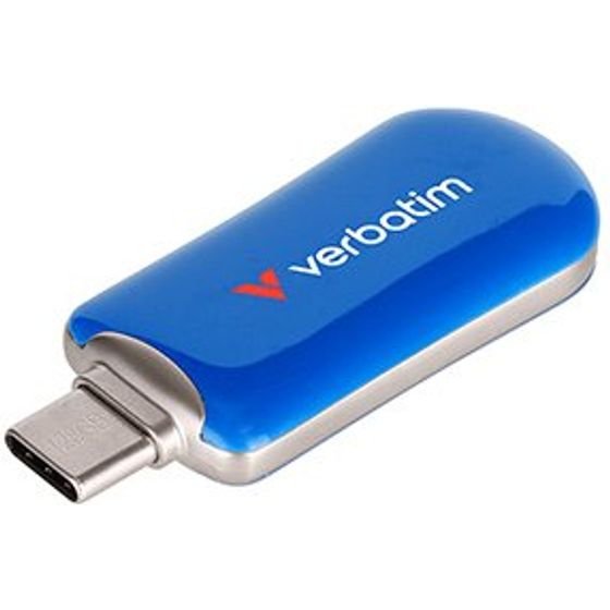 Verbatim Usb Flash disk, Usb C, 128GB, Plectra, blue, Usb C - (30233)