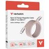 Verbatim USB-C Cable Usb C M - Usb C M, 100W, 1.2m, magnetic, pink, box, - (31857)