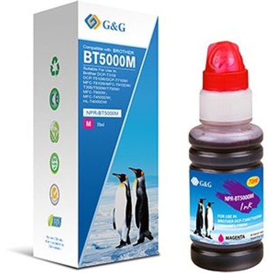 G&G compatible ink with BT-5000M, magenta, 5000p - (NPR-BT5000M)