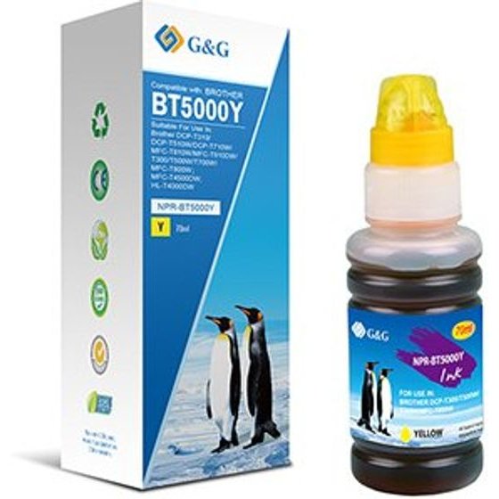 G&G compatible ink with BT-5000Y, yellow, 5000p - (NPR-BT5000Y)
