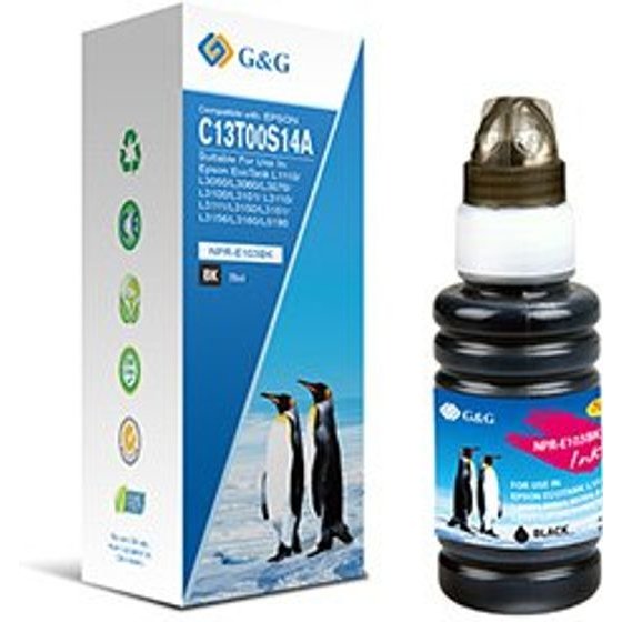 G&G compatible ink with C13T00S14A, black - (NPR-E103BK-70ml-B)