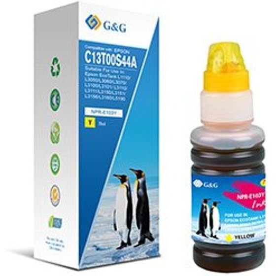 G&G compatible ink with C13T00S44A, yellow - (NPR-E103Y-70ml-B)