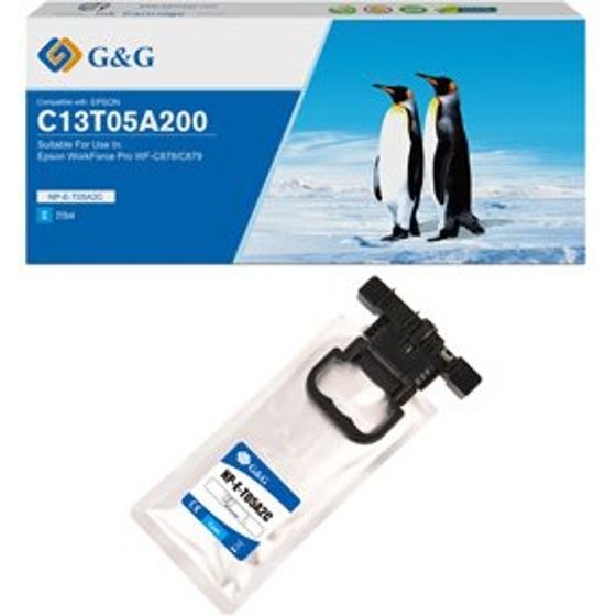G&G compatible ink with C13T05A200, cyan, 20000p - (NP-E-T05A2C-A)