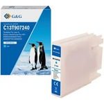 G&G compatible ink with C13T907240, cyan, 120ml - (NP-E-9072C)