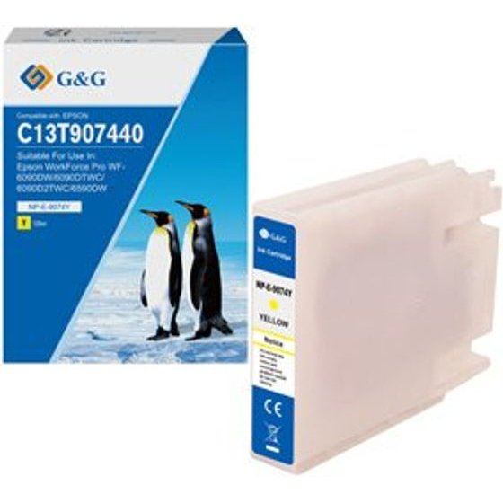 G&G compatible ink with C13T907440, yellow, 120ml - (NP-E-9074Y)
