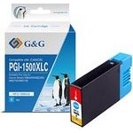 G&G compatible ink with PGI 1500XL, cyan - (NP-C-1500XLC/C)