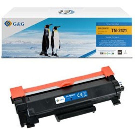 G&G compatible toner with Brother TN2421, NT-PB2421C, black, 3000p - (8PB2421-KGG)