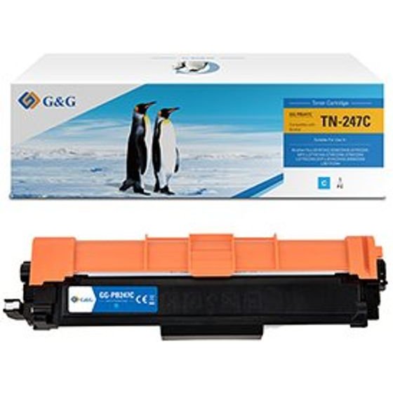 G&G compatible toner with Brother TN247C, cyan, 2300p - (NT-PB247C)