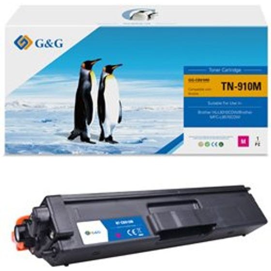 G&G compatible toner with Brother TN910M, magenta, 9000p - (NT-CB910M)