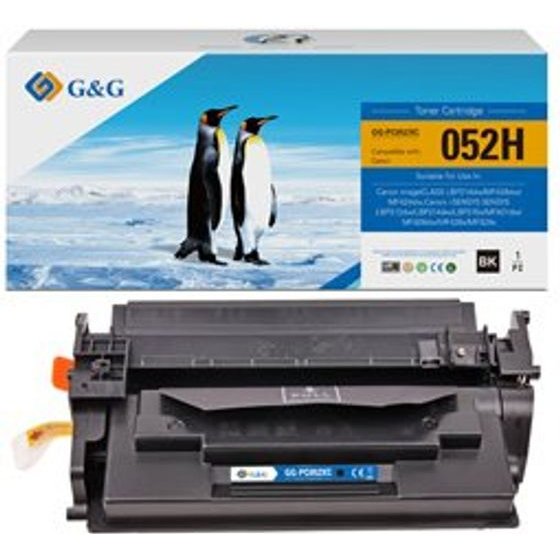 G&G compatible toner with Canon 052H, black, 9200p, high capacity - (NT-PC052XC)