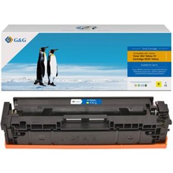 G&G compatible toner with Canon 054HY, yellow, 2300p, high capacity - (NT-PC054XY)