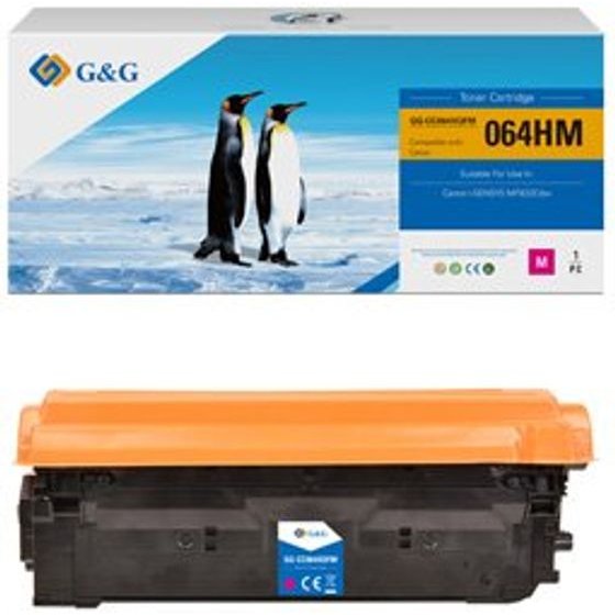 G&G compatible toner with Canon 064 H M, magenta, 10500p, high capacity - (NT-CC064XQFM-RC)