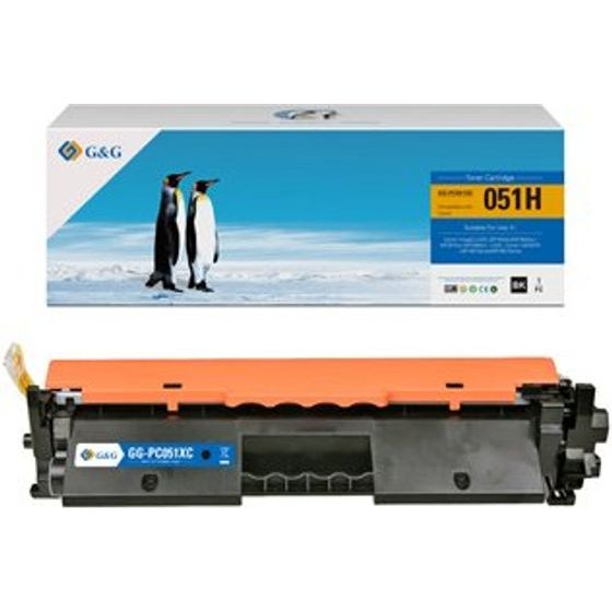 G&G compatible toner with Canon CRG051H, black, 4100p, high capacity - (NT-PC051XC)