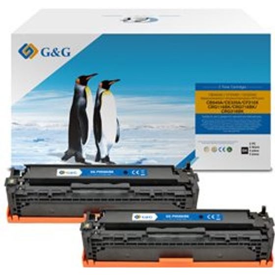 G&G compatible toner with HP CB540A, CE320A, CF210X, Canon CRG116, CRG716, C, HP 125A, black, 2200p - (NT-PH540UBK)