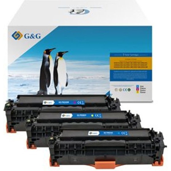 G&G compatible toner with HP CC531A, CE411A, CF381A, Canon CRG118, CRG718, C, HP 304A, cyan, 2800p - (NT-PH531UC)