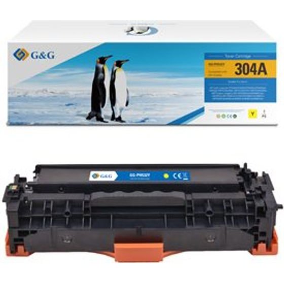 G&G compatible toner with HP CC532A, CE412A, CF382A, Canon CRG118, CRG718, C, HP 304A, yellow, 2800p - (NT-PH532UY)