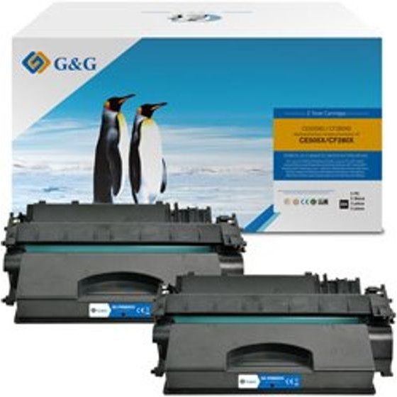 G&G compatible toner with HP CE505X, CF280X, Canon CRG719H, HP 05X, black, 6500p - (NT-PH505XCU)