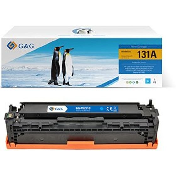 G&G compatible toner with HP CF211A, Canon CRG731, HP 131A, cyan, 1800p - (NT-PH211C)