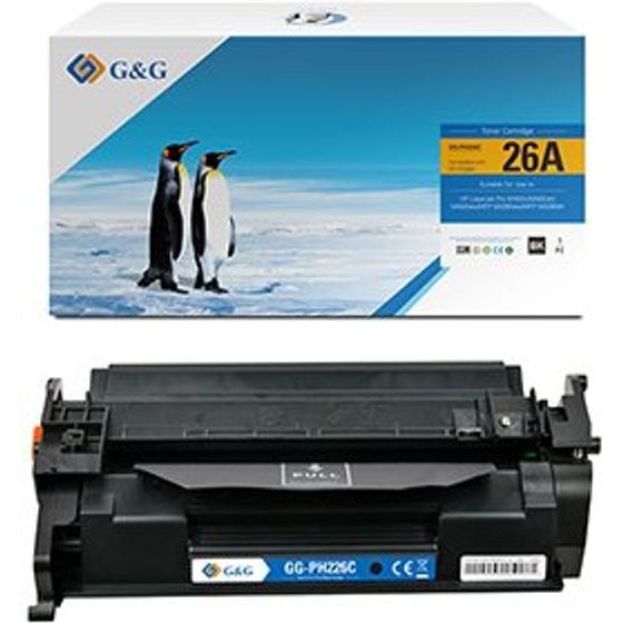 G&G compatible toner with HP CF226A, Canon 052, HP 26A, black, 3100p - (NT-PH226C)