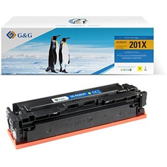 G&G compatible toner with HP CF402X, HP 201X, yellow, 2300p - (NT-PH201XY)
