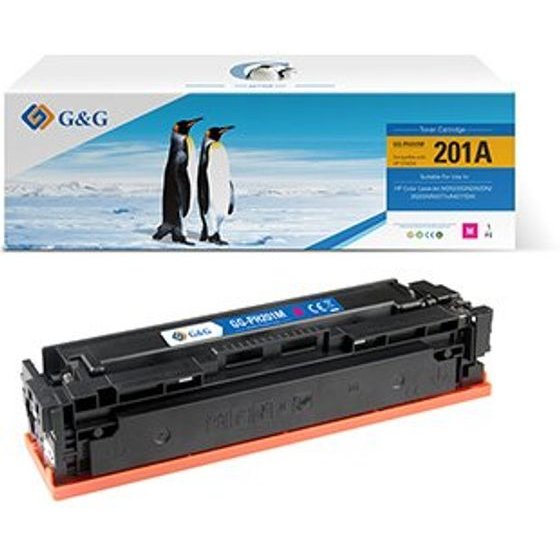 G&G compatible toner with HP CF403A, HP 201A, magenta, 1330p - (NT-PH201M)
