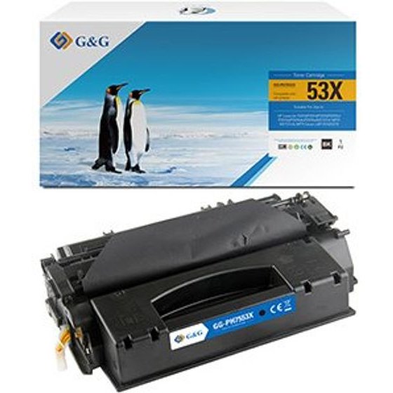 G&G compatible toner with HP Q7553X, HP 53X, black, 7000p - (NT-PH7553X)