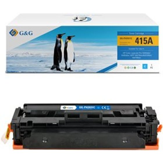 G&G compatible toner with HP W2031A, HP 415A, cyan, 2100p - (NT-PH2031C)
