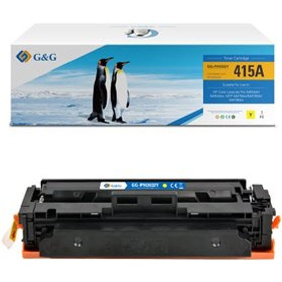 G&G compatible toner with HP W2032A, NT-PH2032Y, HP 415A, yellow, 2100p, ATTENTION-without chip - (NT-PH2032Y-NC)