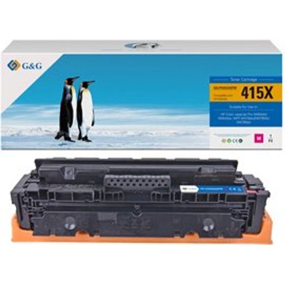 G&G compatible toner with HP W2033X, HP 415X, magenta, 6000p, high capacity - (NT-PH2033XFM)