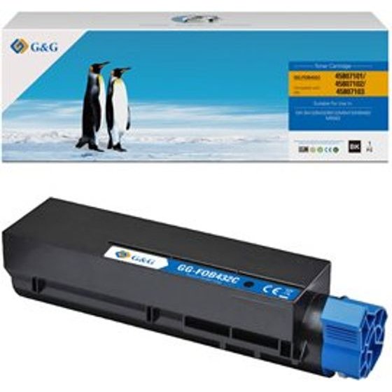G&G compatible toner with OKI 45807102, black, 3000p - (NT-FOB432C)
